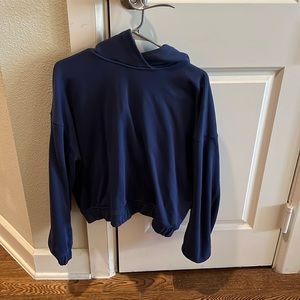 Lululemon cropped hoodie navy size 10